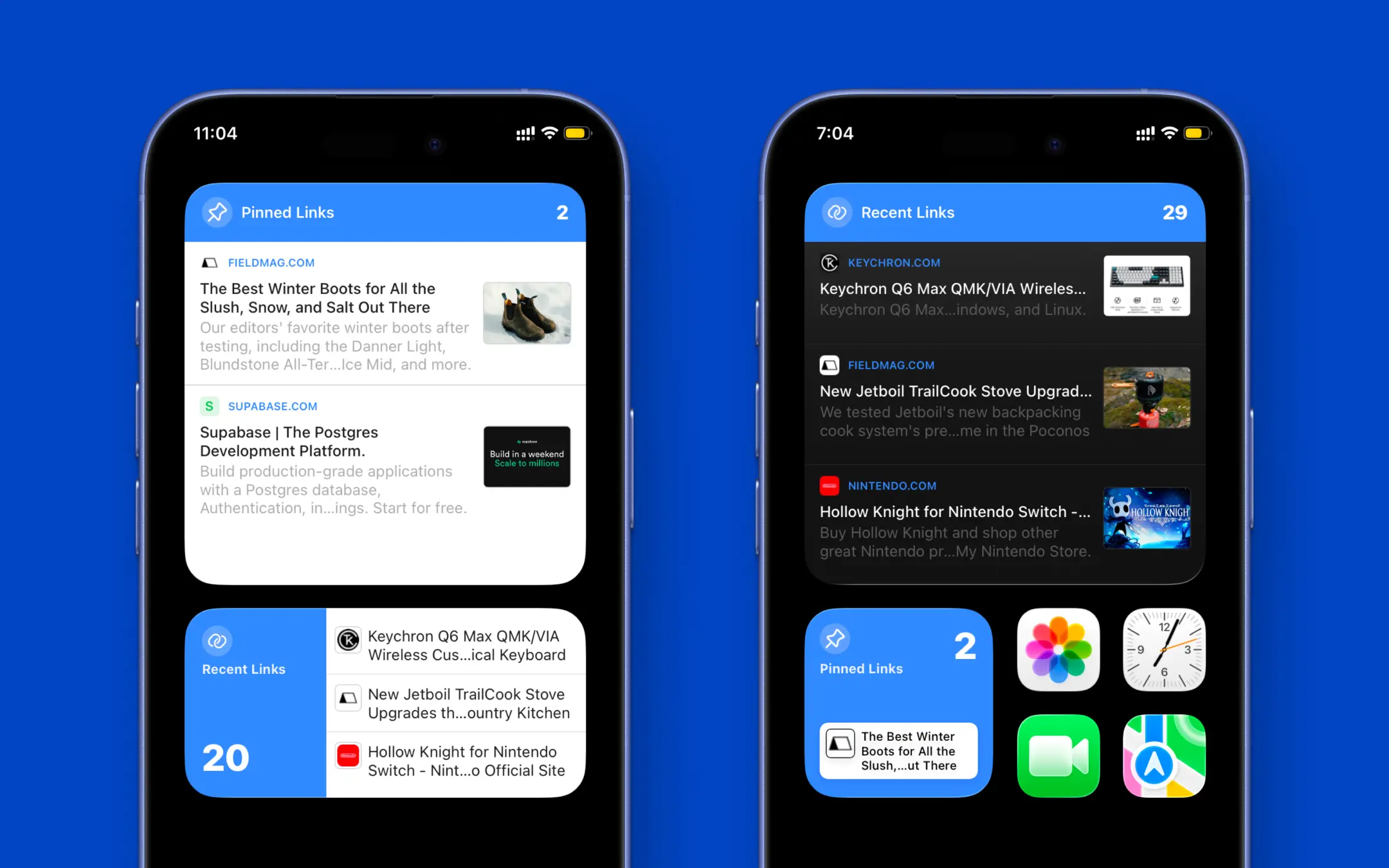 Finally got Linkwise widgets running smoothly on the Home Screen! 🧩
